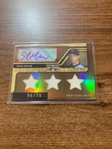 2008 Topps Triple Threads Rising Stars /75 John Maine #185 Autograph Mets - Picture 1 of 1