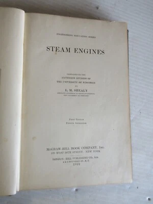 STEAM ENGINES BY E.M. SHEALY 1919 - Image 1 of 4