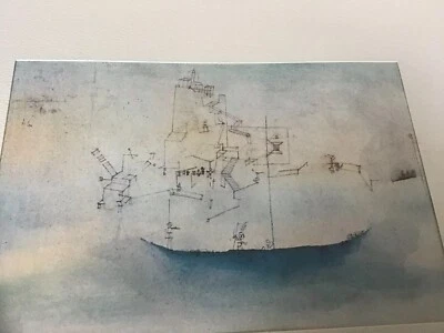 Litografía Paul Klee Harbor escena Basilea por Shorewood Publishers Penn Prints NY Foto 1 de 4