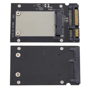 Black Mini pcie PCI-E mSATA SSD to 2.5" SATA Convertor mSATA-SATA Adapter Card F - Bild 1 von 4