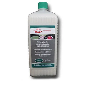 Filterstarter Filterbakterien 1 Liter Gartenteich Filtermedium Teichpflege Koi - Bild 1 von 1