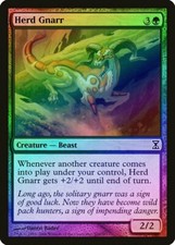 Herd Gnarr FOIL Time Spiral NM Green Common MAGIC THE GATHERING CARD ABUGames
