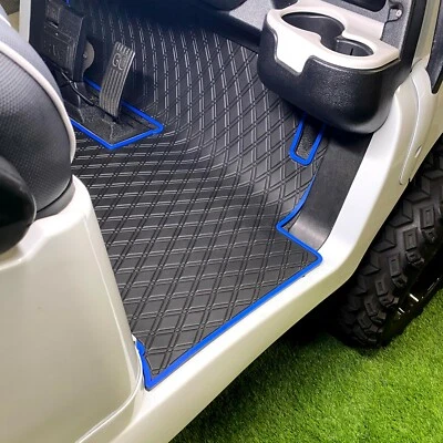 Xtreme Mats Club Car Golf Cart Mat, Full Coverage Floor Liner -BLUE- Precedent - Image 1 of 4