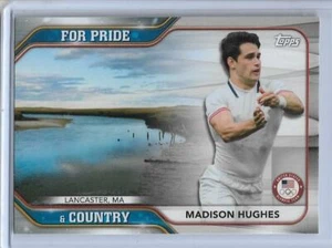 2020 TOPPS OLYMPICS MADISON HUGHES PRIDE & COUNTRY CARD ~ USA WRESTLING 2021 QTY - Picture 1 of 2
