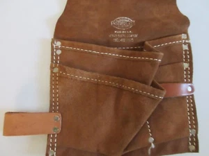Tool Holster Pouch Heavy Suede Cowhide No Belt Nicholas #489WB Made In USA New - Picture 1 of 5