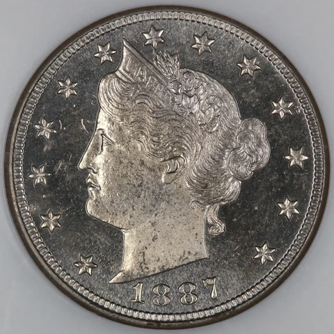 1887 5c Liberty Nickel - NGC PF 64 PQ Cover