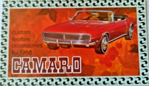 1968 Chevrolet Camaro Custom Feature Zubehör Verkaufsprospekt Chevy 12 Seiten - Bild 1 von 3
