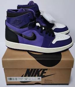 Nike Air Jordan 1 High Zoom Air CMFT Purple Sneakers CT0979-505 Sz 8.5/ Men's 7 - Picture 1 of 10