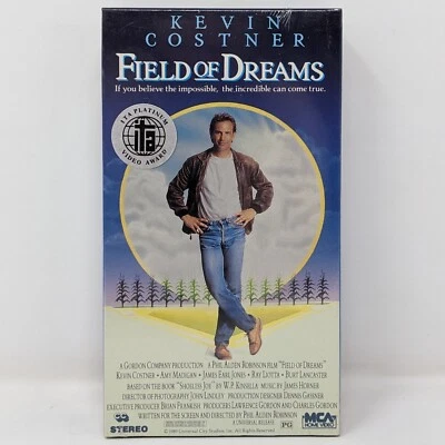 Field of Dreams (VHS, 1990) ITA Platinum Video Award NEW SEALED MCA Watermarks - Image 1 of 4