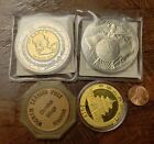 90% 1963 Franklin Golden Half Dollar Proof Inlay &3 Other Coins. Grant 50 Dollar