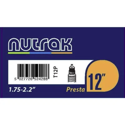 Nutrak 12x1,75 - 2,125" Presta Ventil Kinderfahrrad/Buggy/Schubkarre Innenrohr