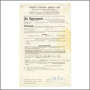Ike And Tina Turner 1966 Performance Contract Signed Tito Burns Manchester (UK) - Picture 1 of 1