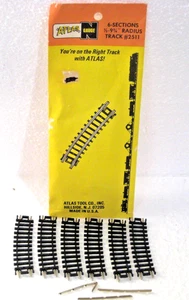N SCALE ATLAS 6-SECTIONS TRACK 1/2-9 3/4" RADIUS #2511 - Picture 1 of 2