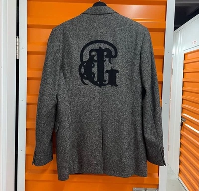 Blazer Chaqueta Givenchy Tweed Vintage LOGO GRANDE Muy Raro Talla 50 Foto 1 de 4