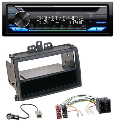 JVC Bluetooth MP3 USB DAB CD Autoradio für Hyundai i20 08-11 Rubber-Touch Ablage - Bild 1 von 4