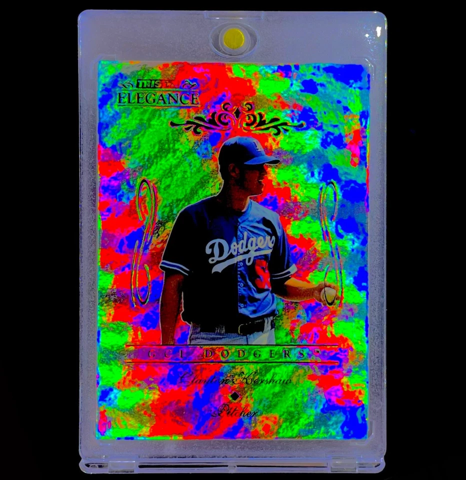 CLAYTON KERSHAW RARE ROOKIE REFRACTOR SILVER RAINBOW FOIL HOLO Tristar - DODGERS - Image 1 of 4