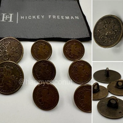 HICKEY FREEMAN REPLACEMENT BUTTONS VINTAGE BRONZE TONE KNIGHT ON HORSE LOT - Image 1 of 4