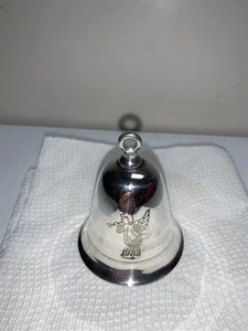 Carillon musicale Warwick Silverplate Bell 1983 decorazione natalizia angelo - Foto 1 di 3