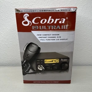 Cobra 19 Ultra III 3 Citizen Band CB Radio 40 Channel Transceiver LCD New In Box - Zdjęcie 1 z 5