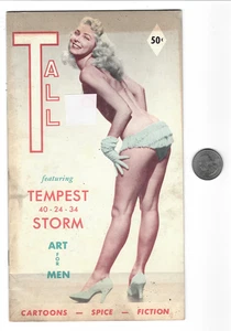 Vintage & Scarce TALL Digest Magazine, Mid 1950's Tempest Storm, Others - Foto 1 di 3