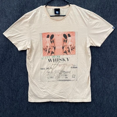 Vintage Whisky Gallery Insight Adult Large Short Sleeve T-Shirt Tan Graphic RARE - image 1 of 4