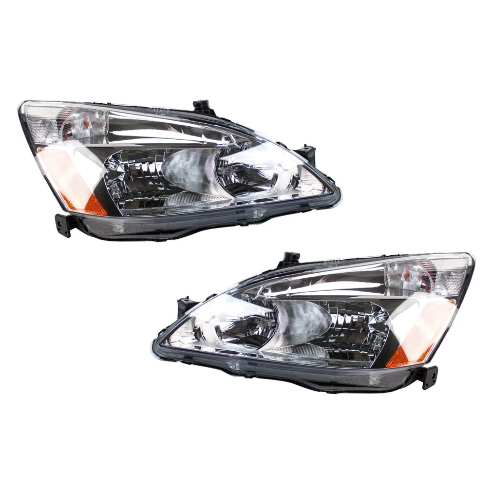 For Honda Accord 03-07 Headlight Set Driver & Passenger Side Replacement Foto 1 de 1