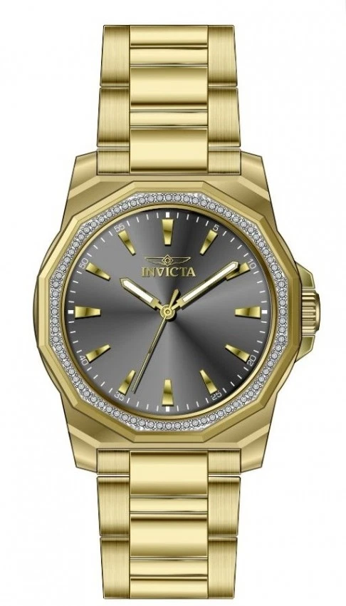 Invicta Speedway Quartz Crystal Charcoal Dial Ladies Watch 49114 - Image 1 of 1