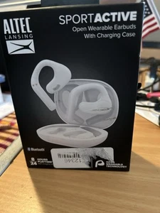 Auriculares portátiles abiertos Altec Lansing SportActive con estuche de carga blancos - Imagen 1 de 7