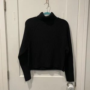 Victoria's Secret PINK Turtleneck Sweater Women's Small Black Pullover Sweater - Picture 1 of 6