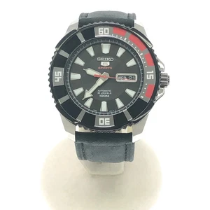 SEIKO Watch Runs 5 Sports 5sports 4r36-00s0 Automatic Black Dial Replacement - Picture 1 of 5