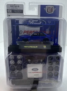 Kit Modelo Máquinas M2 Elevación Automática Azul 1988 Ford Mustang GT R32 M1 - Imagen 1 de 1