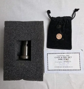United States Mint COIN & DIE Set 1998 CENT - Philadelphia -  COA No Box - Picture 1 of 9