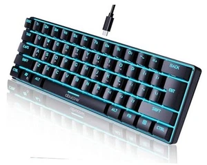 Gaming Keyboard Minimalist Portable Wired Ultra-Compact Mini Imitation Black - Picture 1 of 7