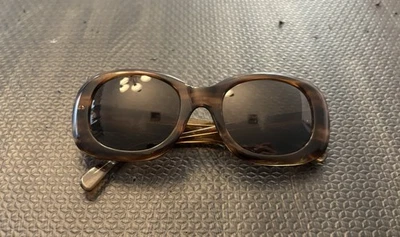 Cutler and Gross of London Unisex Brown Round Tortoise Sunglasses - image 1 of 4
