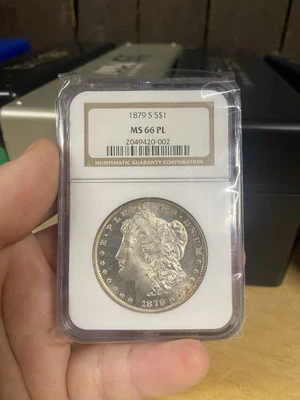1879 S $1 Morgan Silver Dollar NGC MS66 PL PROOFLIKE Strong Mirrors GEM - Image 1 of 4