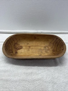 Vintage Hand Carved Large Wooden Bowl Table Centerpiece Mexico 16” - Picture 1 of 8