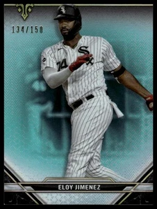 2021 Topps Triple Threads #34 Eloy Jimenez Aquamarine #/150 - Picture 1 of 2