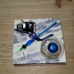Juego de bolígrafos y tintas hechas a mano de cristal de Murano - Italia - Imagen 1 de 5