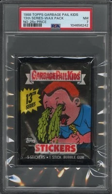 1988 Garbage Pail Kids 13th Series Wax Pack No .25 Price PSA 7 NM - Image 1 of 2