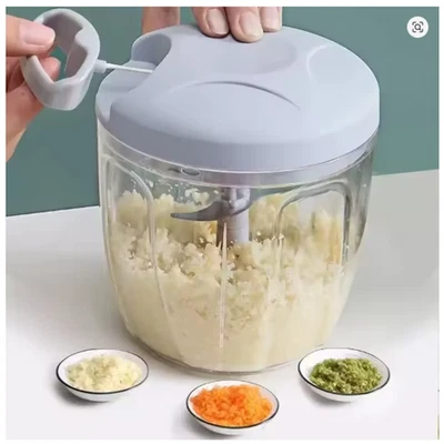 Manual Meat Grinder Garlic Chopper Rotating Garlic Press Vegetable Onion Cutting - Image 1 of 4
