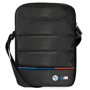 Oryginalna trójkolorowa torba na ramię BMW serii M carbon na tablety 9-10" czarna - Zdjęcie 1 z 3