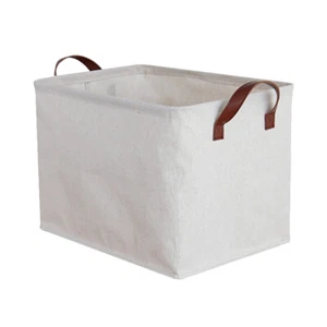 Makeup Organizer Bin Fabric Storage Bin Countertop Basket Small Desk Book Basket - Picture 1 of 12