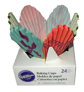 WILTON ~ Colorido ~ Tazas para hornear en forma de pétalo ~ 24 unidades ~ 2" de diámetro - Imagen 1 de 1