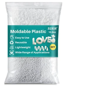 10.9oz Moldable Plastic Pellets Thermoplastic Beads Polymorph Plastic Meltable - Picture 1 of 6