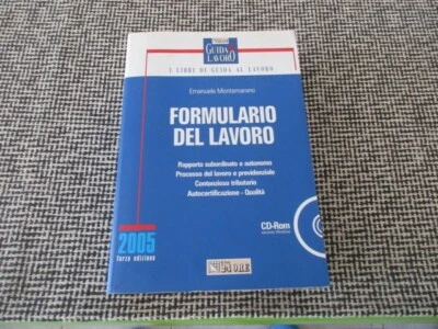 Formulario del lavoro- con CD Rom - 2005 - Emanuele Montemarano - Immagine 1 di 4