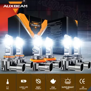 For Subaru Forester 2009-2013 AUXBEAM Canbus LED Headlight Hi/Low Beam Fog Light - Foto 1 di 17