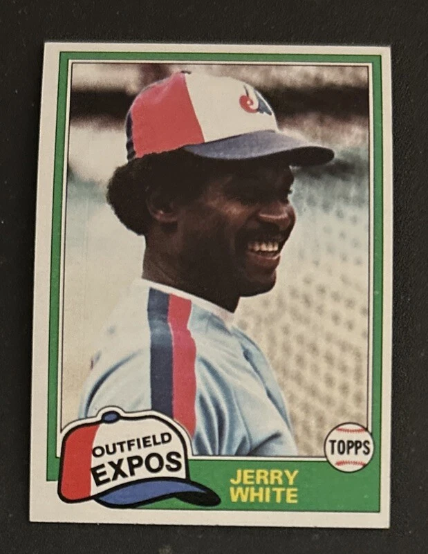 1981 Topps Jerry White Baseball Card #42 Expos OF GD/VG O/C - Image 1 of 2