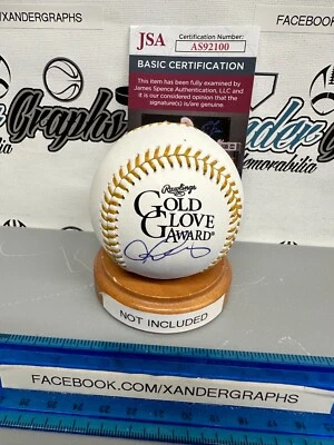 ALEX RODRIGUEZ AROD SIGNED AUTOGRAPHED RAWLINGS GOLD GLOVE GG BASEBALL JSA COA - Image 1 of 4