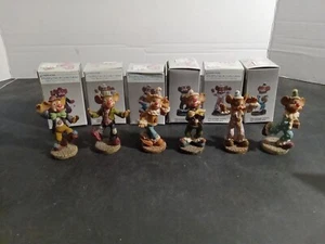 Lotto di 6 statuine Itty Bitty Friends da collezione topi clown di Artmark - Foto 1 di 6
