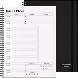 Planner Undated, Daily Planner Agenda with to Do List, Hourly Schedules for Wom - Picture 1 of 12